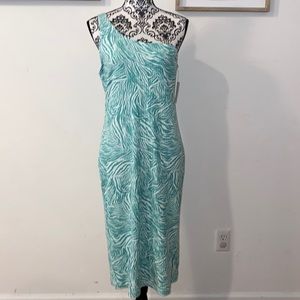 NWT!! Nine West One Shoulder Bodycon Maxi Dress Size 0X